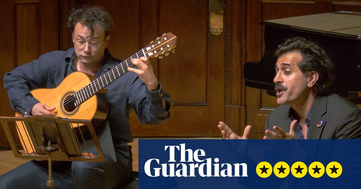 Karim Sulayman/Sean Shibe review – tenor and guitarist beguile in wide-ranging and joyful recital