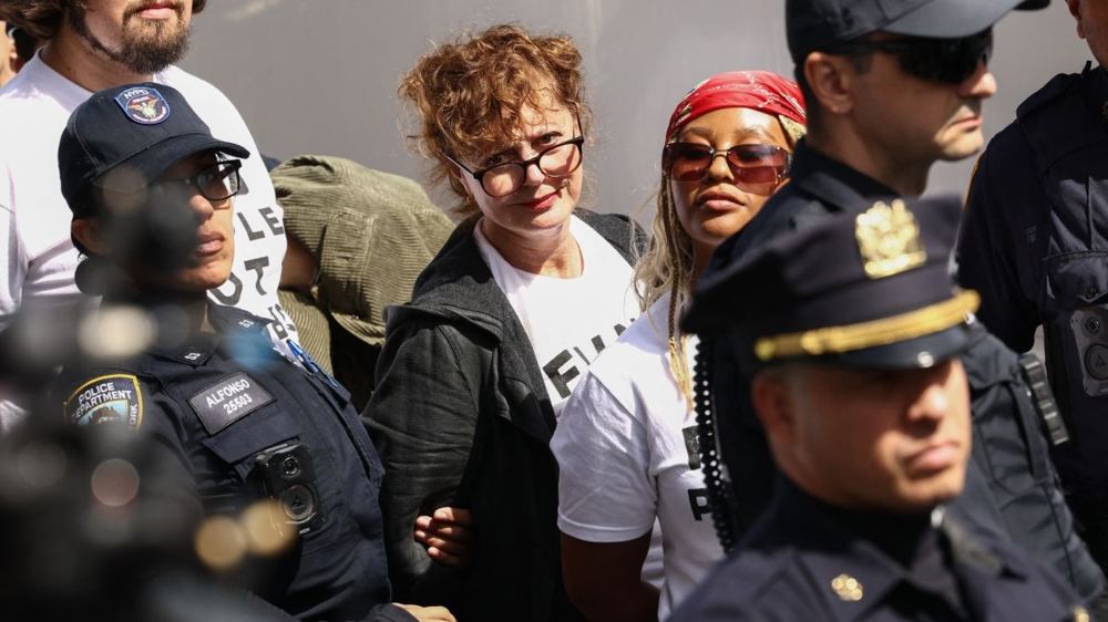 Susan Sarandon and Hannah Einbinder Arrested at Netanyahu UN Speech Protest