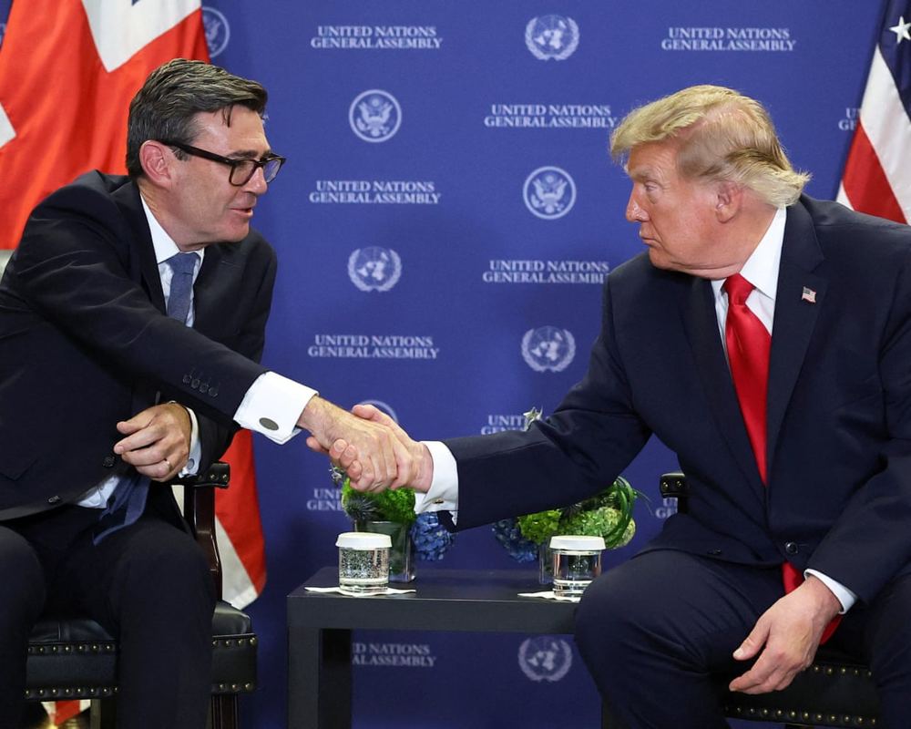 Burnham survived his first Trump meeting. His nice hair may have had something to do with it | Emma Brockes